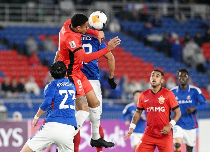 亞冠精英聯(lián)賽1/8決賽次回合，橫濱水手4比1上海海港