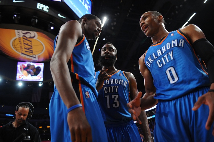 雷霆三少得分全部進(jìn)入歷史前20！他們是NBA歷史最大的如果嗎？